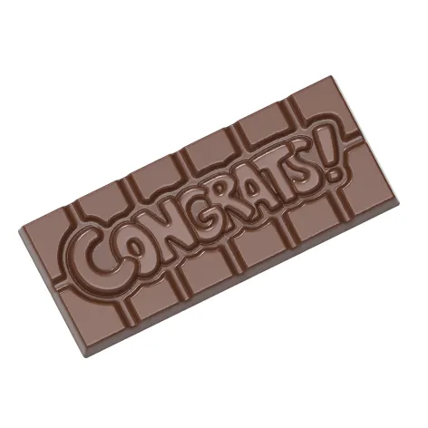 Chocolate Mould Tablet; Congrats! - each